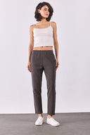 Kadın Alian Beli Lastikli Smart Pantolon - Antrasit
