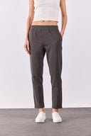 Kadın Alian Beli Lastikli Smart Pantolon - Antrasit