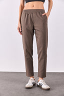 Kadın Alian Beli Lastikli Smart Pantolon - Vizon