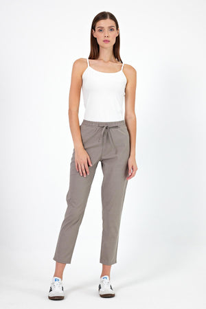 Kadın Alian Vizon Beli Lastikli Summer Gabardin Pantolon