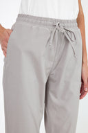 Kadın Alian Beli Lastikli Summer Gabardin Pantolon - Gri