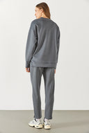 Kadın Alian Yumuşak Dokulu Jogging Pantolon (CUPRO) - Antrasit