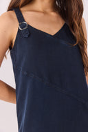 Kadın Angelica Blue Black Regular Fit Jean Elbise %100 Lyocell (Tencel™) - Blue Black