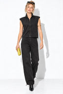 Beli Lastikli Black Barrel Fit Jean Pantolon-Black