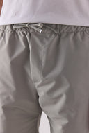 Erkek Beli Lastikli Teknik Şort - Gri