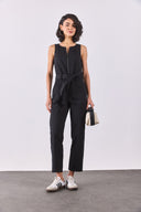Kadın Bianca Kolsuz Tulum - Siyah