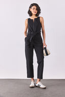 Kadın Bianca Kolsuz Tulum - Siyah