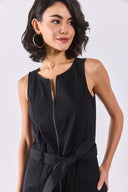 Kadın Bianca Kolsuz Tulum - Siyah