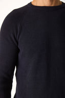 Erkek Bisiklet Yaka Regular Fit Triko Kazak - Lacivert