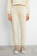 Kadın Brenna Paçası Lastikli Şardonlu Eşofman Altı - Kemik