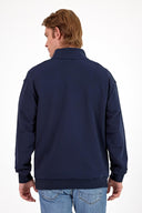 Erkek Bruce Dik Yaka Yarım Fermuarlı Sweatshirt - Lacivert