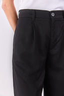 Kadın Chloe Wide Leg Palazzo Pantolon %100 Lyocell (Tencel™) - Siyah