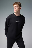 Erkek Create Baskılı Sweatshirt - Siyah