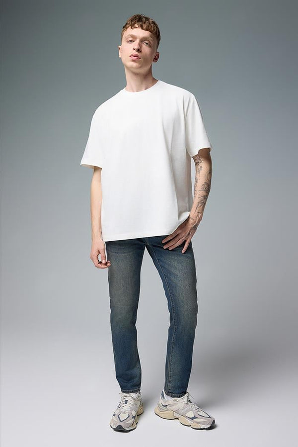 Erkek Daniel Dark Blue Straight Fit Jean Pantolon