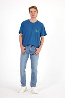 Erkek Daniel Med Blue Straight Fit Jean Pantolon - Med Blue