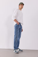 Erkek Daniel Vintage Med Blue Straight Fit Jean Pantolon - Vintage Med Blue