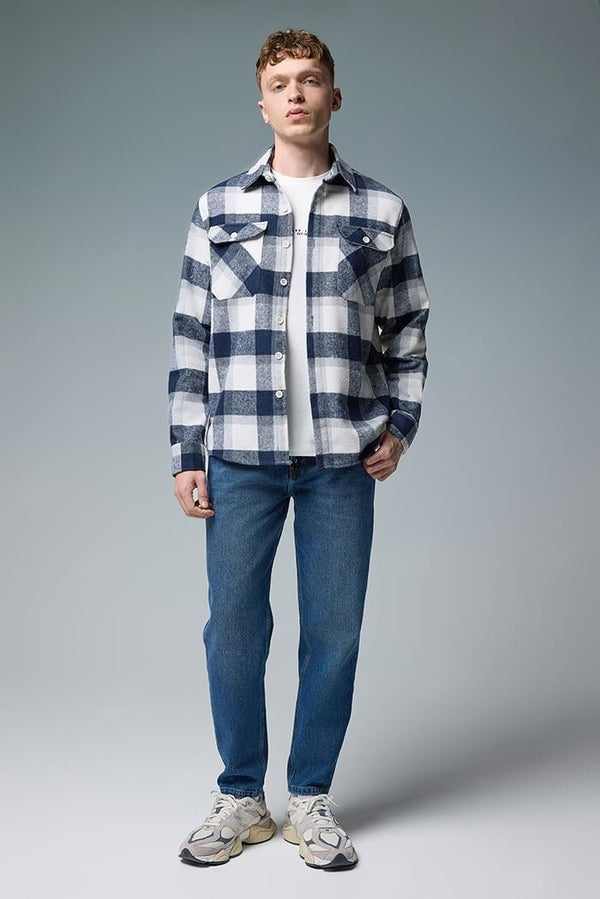 Erkek Danny Dark Blue Carrot Fit Rigit Jean Pantolon