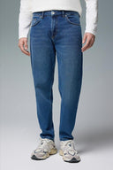 Erkek Danny Dark Blue Carrot Fit Rigit Jean Pantolon %100 Pamuk - Dark Blue
