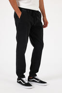 Erkek David Black Beli Lastikli Slim Fit Jogger Pantolon - Black