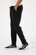 Erkek David Black Beli Lastikli Slim Fit Jogger Pantolon - Black