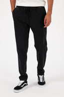 Erkek David Black Beli Lastikli Slim Fit Jogger Pantolon - Black