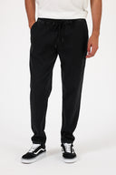 Erkek David Black Beli Lastikli Slim Fit Jogger Pantolon - Black