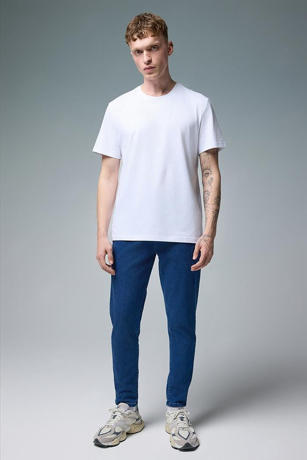 Erkek David Dark Blue Beli Lastikli Slim Fit Jogger Pantolon - Dark Blue