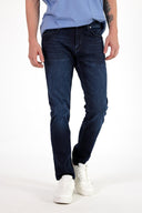 Erkek Edward Blue Black Slim Straight Jean Pantolon - Blue Black