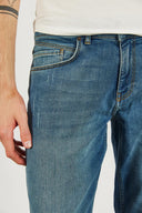 Erkek Edward Green Cast Slim Straight Jean Pantolon - Green Cast