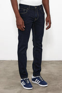 Erkek Edward Naturel Dark Blue Slim Straight Jean Pantolon - Naturel Dark Blue