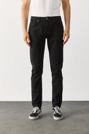 Erkek Edward Slim Straight Renkli Jean Pantolon - Siyah