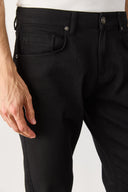 Erkek Edward Slim Straight Renkli Jean Pantolon - Siyah
