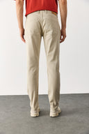Erkek Edward Slim Straight Renkli Jean Pantolon - Taş