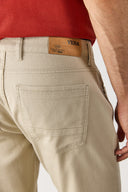 Erkek Edward Slim Straight Renkli Jean Pantolon - Taş