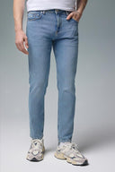 Erkek Edward Tint Med Blue Slim Straight Jean Pantolon - Tint Med Blue