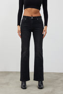 Kadın Emilie Black Bootcut Jean Pantolon - Black