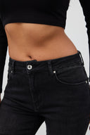 Kadın Emilie Black Bootcut Jean Pantolon - Black