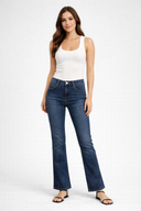 Emilie Blue Black Bootcut Jean Pantolon (TENCEL)(TM)-Blue Black