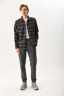 Erkek Alfred Beli Lastikli Comfort Pantolon (TENCEL)™ - Füme