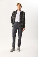 Erkek Alfred Beli Lastikli Comfort Pantolon (TENCEL)™ - Füme