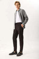 Erkek Alfred Beli Lastikli Comfort Pantolon (TENCEL)™ - Siyah