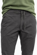 Erkek Alfred Beli Lastikli Comfort Pantolon(TENCEL)(TM)-Füme
