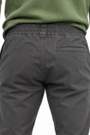 Erkek Alfred Beli Lastikli Comfort Pantolon(TENCEL)(TM)-Füme