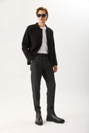 Erkek Alfred Beli Lastikli Pantolon - Antrasit