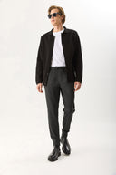 Erkek Alfred Beli Lastikli Pantolon - Antrasit