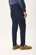 Erkek Alfred Beli Lastikli Smart Pantolon - Lacivert