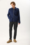 Erkek Alfred Beli Lastikli Smart Pantolon - Siyah