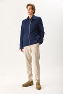 Erkek Alfred Beli Lastikli Smart Pantolon - Taş