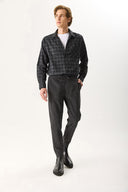 Erkek Alfred Beli Lastikli Yumuşak Dokulu Pantolon - Antrasit