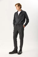 Erkek Alfred Beli Lastikli Yumuşak Dokulu Pantolon - Antrasit